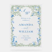 Elégante Aquarelle Fleurs sauvages BIENVENUE Maria (Recto)