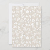 Elégante aquarelle Floral Baby shower Invitation (Dos)