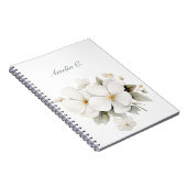 Elégante aquarelle Floral Carnet blanc (Côté Droit)