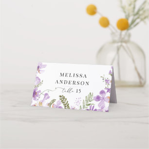 Elégante aquarelle Floral Mariage Cartes de Place