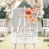 Elégante aquarelle Floral Mariage de automne Bienv