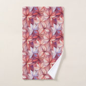 Elégante aquarelle florale (Serviette à main)