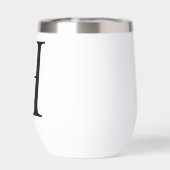 Elégante aquarelle Florale Nom initial Monogramme (Arrière)