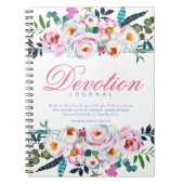 Elégante aquarelle florale nommée Journal de dévot (Devant)