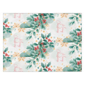 Elégante aquarelle Joyeuse nappe de Noël (Devant (Horizontal))