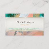 Elégante, Aquarelle, Lashes Lumineuses Carte de fi (Dos)