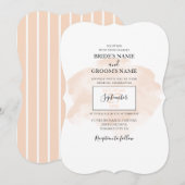 Elégante aquarelle mariage invitations (Devant / Derrière)