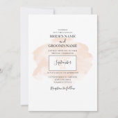 Elégante aquarelle mariage invitations (Devant)