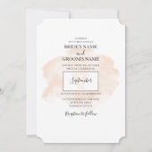 Elégante aquarelle mariage invitations (Devant)