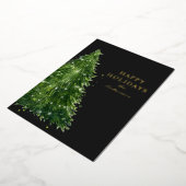 élégante aquarelle minimale Noël arbres vacances (Rotation)