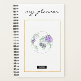 Elégante aquarelle moderne chic Lavender Globe