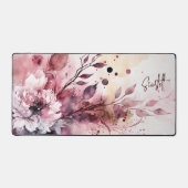 Elégante aquarelle moderne Floral Nom personnalisé (Recto)