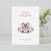 Elégante aquarelle moderne Joyeux vacances non pho (Debout devant)