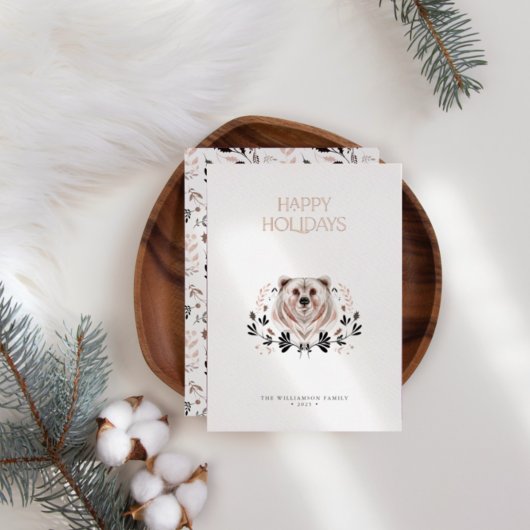 Elégante aquarelle moderne Joyeux vacances non pho