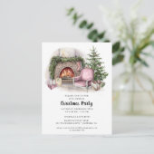 Elégante aquarelle Noël Fête Invitation (Debout devant)