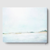 Elégante aquarelle Ocean Beach Mariage Livre d'or (Verso)