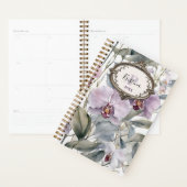 Elégante aquarelle Orchidées avec cadre Vintage (Devant avec enveloppe)