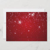 Elégante aquarelle rouge vert Noël Invitation (Dos)