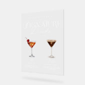 Elégante aquarelle Sa signature Boisson Mariage (Angle)