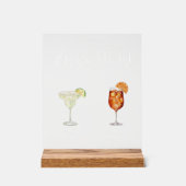 Elégante aquarelle Sa signature Boisson Mariage (Recto)