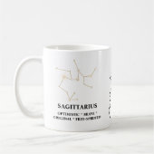 Elégante aquarelle Sagittarius Zodiac Mug personna (Gauche)