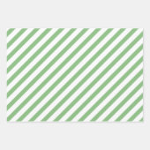 Elégante Aquarelle Verte Feuilles Diagonale (Devant 3)