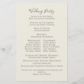 Elégante aquarelle verte Sage Wedding Programme (Dos)