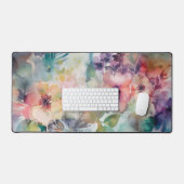 Elégante aquarelle Vintage motif floral (Clavier et souris)