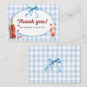 Elegante AquarelZe staat op springen Baby shower Notitiekaartje