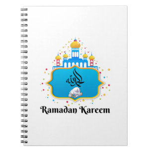 Elegante Arabische kalligrafie Ramadan-wensen Notitieboek