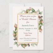 Elégante Arc Floral Boho Bridal Shower Invitation (Devant)