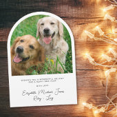 Elégante Arche de Noël Joyeux Photo Carte de Noël