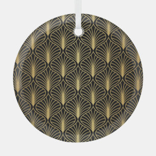 Elegante art deco: Abstract Glas Ornament