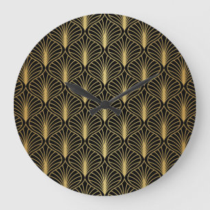 Elegante art deco:  Abstract Grote Klok