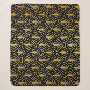 Elegante art deco:  Abstract Sherpa Deken
