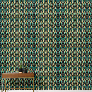elegante art Deco betegeld patroon Wallpaper Behang