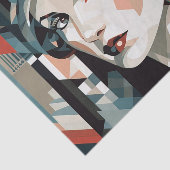 Elegante art deco dame tissuepapier (Detail)