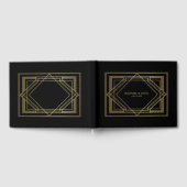 Elegante Art Deco Gatsby stijl bruiloft Gastenboek (Volledig)