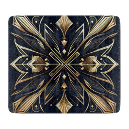 Elegante Art Deco Gold Mandala Snijplank