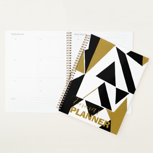 ELEGANTE ART DECO GOUD ZWART WIT PLANNER (Display)