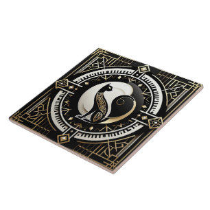 Elegante Art Deco kat Tegeltje