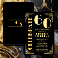 Elegante Art Deco luxe 60ste verjaardagsfeest