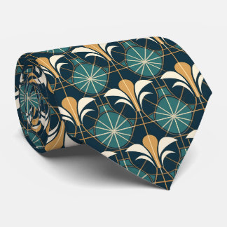 Elegante art deco patroon betegelde stropdas