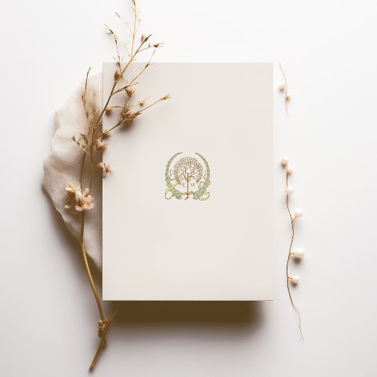 Elegante Art Nouveau bruiloft Save the Date Kaart