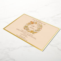 Elegante Art Nouveau Floral bruiloft uitnodiging