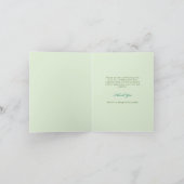 Elegante Art Nouveau Forest bruiloft Bedankkaart (Binnen)