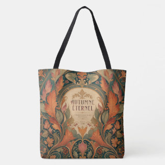 Elegante Art Nouveau herfst botanische afbeelding Draagtas
