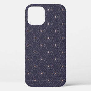 Elegante art nouveau, minimalistisch patroon. iPhone 12 hoesje