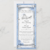 Elegante Assepoester Wedding Scroll Invitation Kaa Kaart (Voorkant)