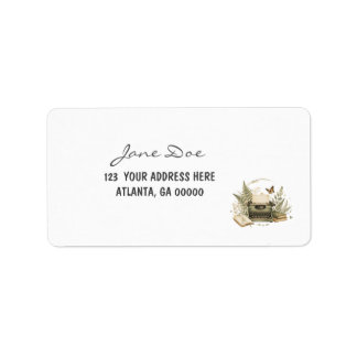 Elegante auteur & verpakkingslabel voor kleine bed etiket